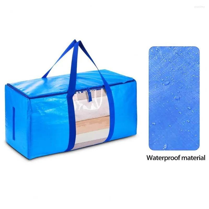 Storage Bags Organizer Bag Durable Extra Big Pouch Moving Tote Reusable