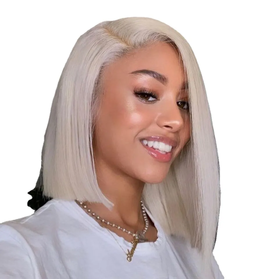 White blonde short wig deals