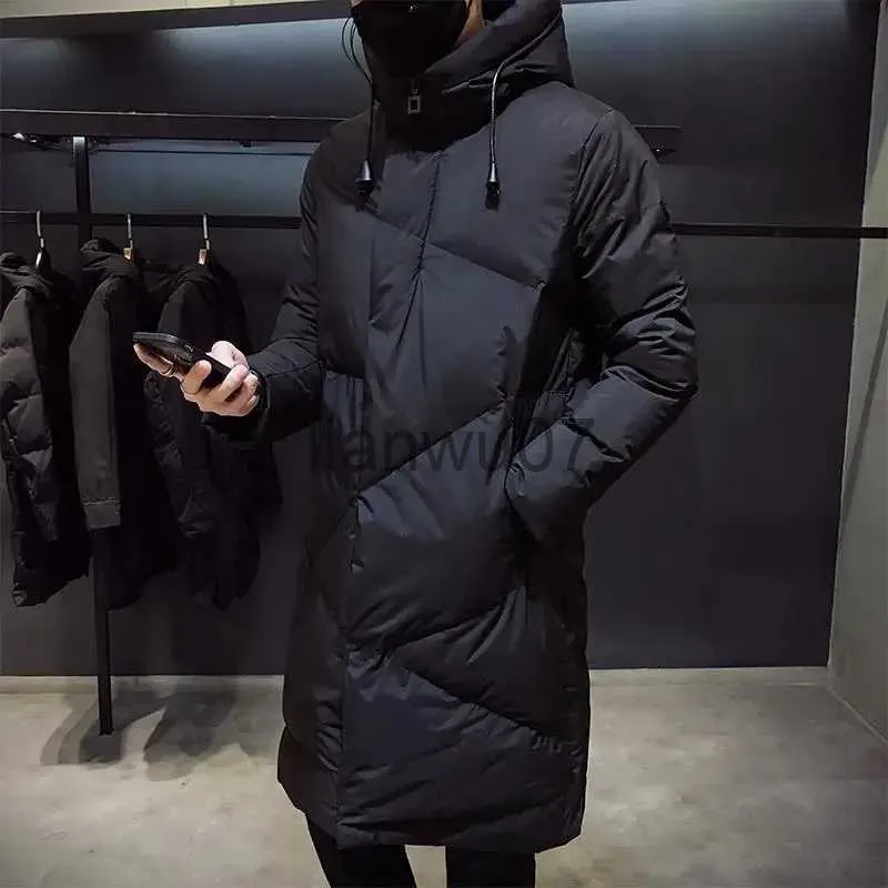 Piumino da uomo NONEAIR Giacca da uomo di alta qualità con cappuccio Nero Moda Giacca invernale da uomo Marchio di abbigliamento 2023 Nuovo Parka da uomo spesso caldo cappotti lunghi J231117