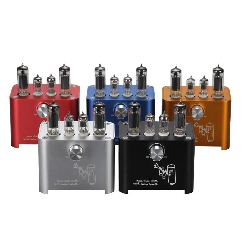 Freeshipping 3W 3W Vacuum Tube Amplifier Appj Mini2013 6J1 6P1 Lossless HiFi Stereo Audio Power Amplifier Desktop Home Audio Vintage AM UNSD