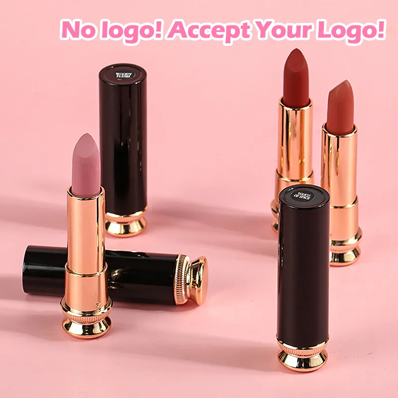 GEEN logo groothandel Hot Sale Matte lippenstift Goede kwaliteit cosmetische lippenstift Matte fabriek Lipstick Private Label Lipstick Accepteer uw logo op maat Private Label