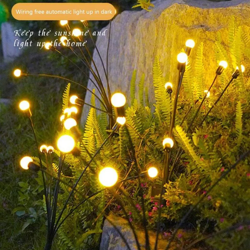 Zonne -gazon decoratieve lichten waterdichte pathway landschap duurzame eenvoudige installatie dimbaar voor binnenplaats