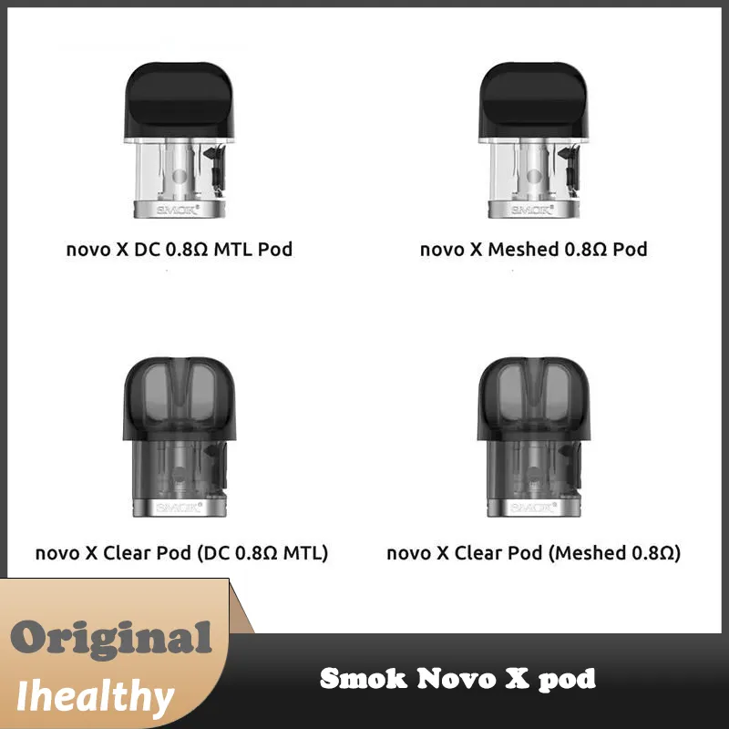 SMOK Novo X Mesh Pod 0,8 ohm, bobines maillées, cartouche DC MTL de 2 ml pour Kit Novo X