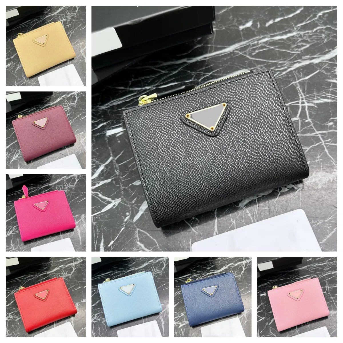 Korthållare Designer Coin Purse Luxury Wallet Coin Purses Designer Womens Designer Väskor Korta små plånböcker Högkvalitativa äkta lädermärke Väskor Lyxväska