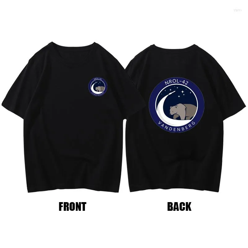 T-shirts pour hommes US National Reconnaissance Office NROL-42 T-shirt Thème militaire T-shirt imprimé recto verso Tops Camiseta Hombre Creative Koszulki