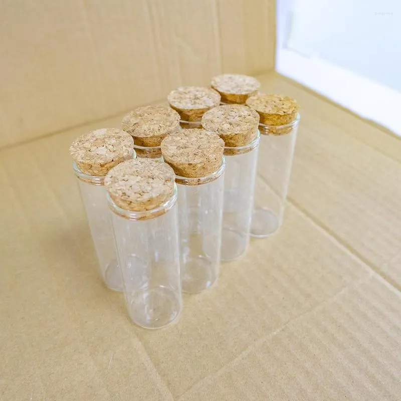 Storage Bottles 50pcs/Lot 40ml 30 80mm Glass Stopper Crafts Jars Cork Mini Transparent Empty DIY Small 40cc Vial