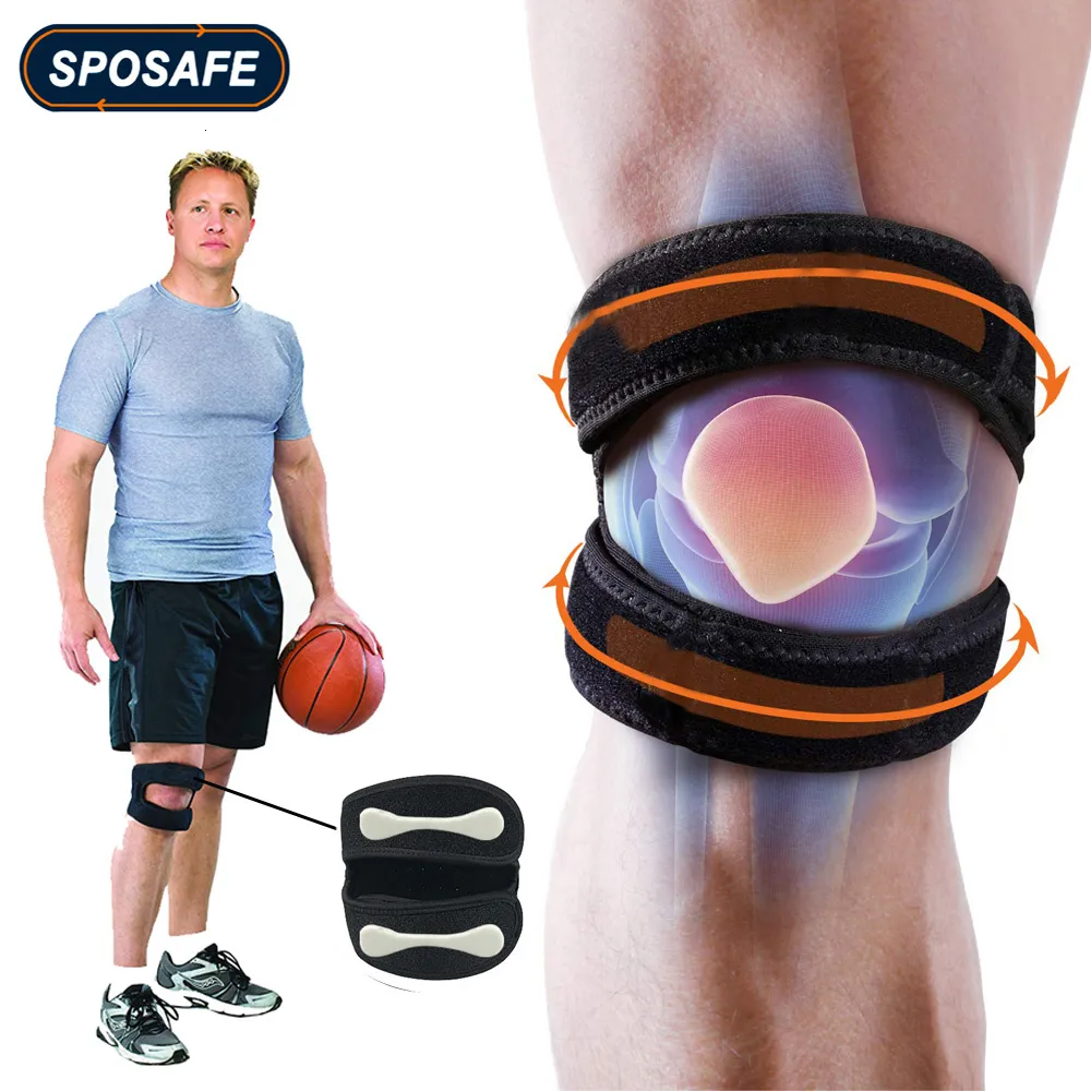 Elbow Knee Pads 1Piece Adjustable Patella Knee Strap Neoprene Knee Brace Support for Running Arthritis Jumper Tennis Basketball Knee Pain Relief 230417