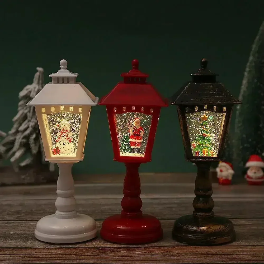 Juldekorationer Jul Santa Lantern Wind Lights Merry Christmol Decoration For Home Xmas Christmas Ornament Natal Navidad År 2024 231117