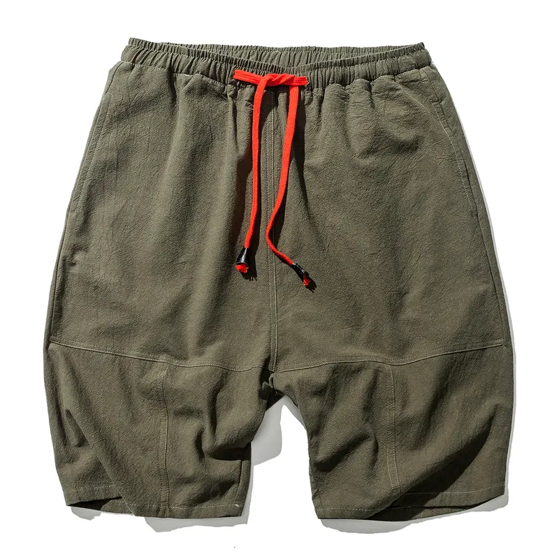 Men's Shorts Summer Style Men Cotton Linen Shorts Bloomers Men Loose Linen Harem Shorts Streetwear Shorts ABZ398 230417