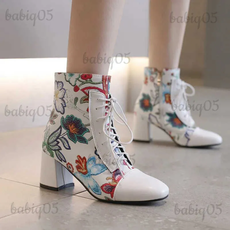 Buty nowe damskie buty kostki w kratę patchwork buty zimowe buty sukienki na obcasie podwójne buty buciki botki botas mujer t231117