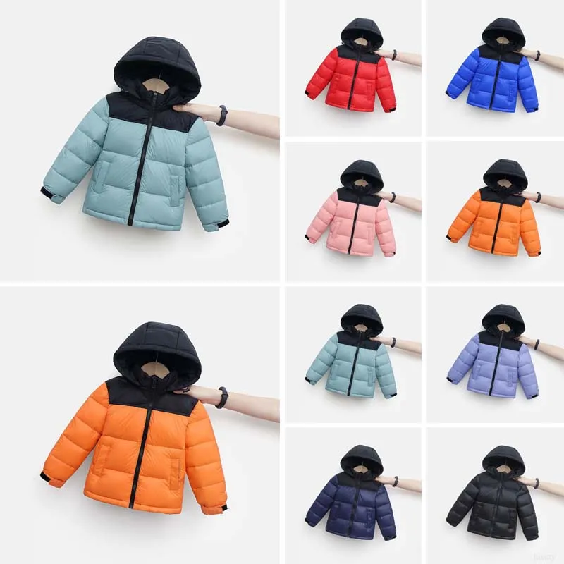 Kids Coat hildren NF Down north designer face winter Jacket boys girls youth outdoor Warm Parka Black Puffer Jackets Letter Print Clothing Outwear size 100-170