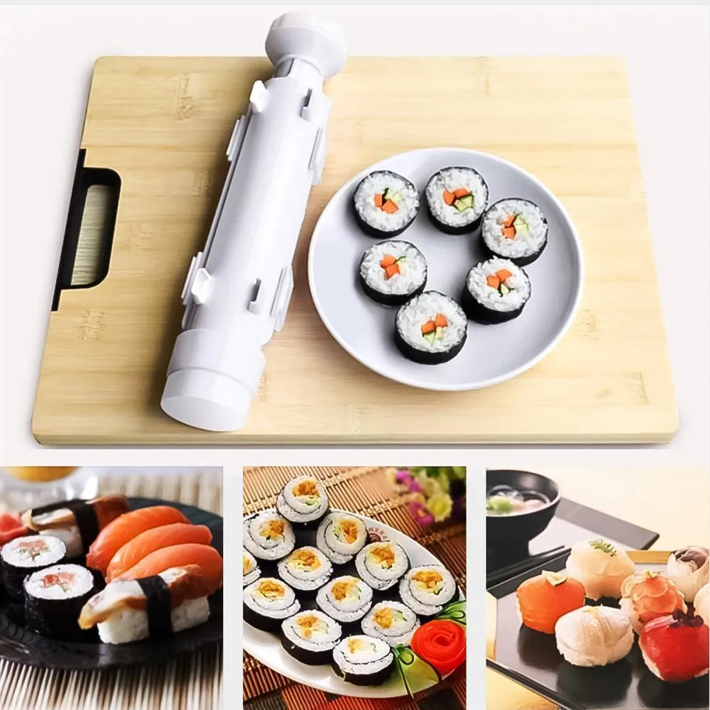 Strumenti per sushi Quick Sushi Maker Roller Stampo per riso Verdura Carne  Gadget per rotolare Dispositivo per sushi fai da te Macchina per fare