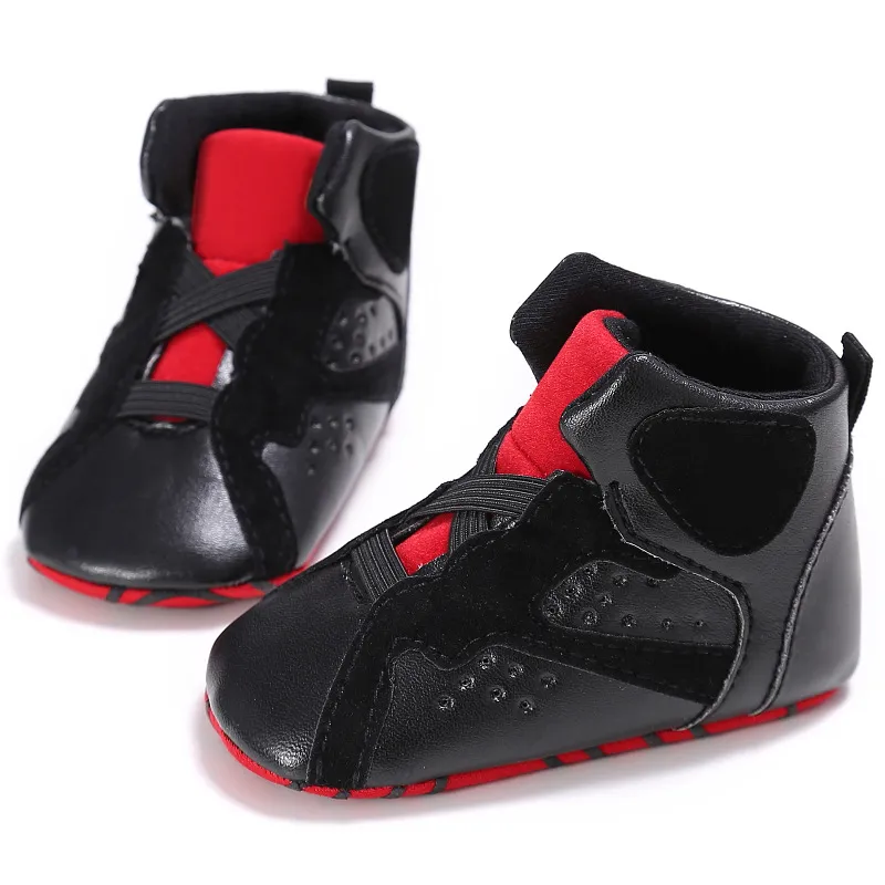 Erste Wanderer Baby Schuhe Schuhe Turnschuhe Neugeborenen Leder Basketball Säugling Kinder Mode Stiefel Kinder Hausschuhe Kleinkind Warme Mokassins Weiche Sohlen