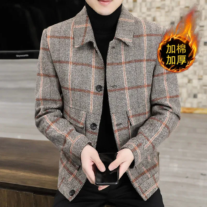 MEN'S PLAID WOOL JACKET 即完売品　ダントン Plaid Wool Coat,Dm92c01481