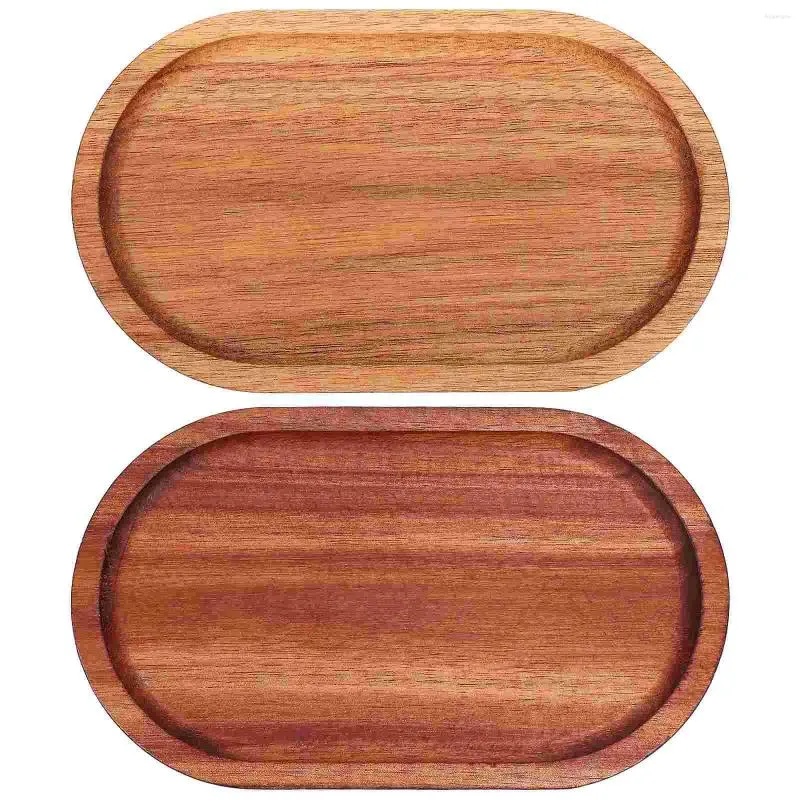Dinnerware Sets 2 Pcs Decorative Serving Tray Cheese Wooden Trays Pallets Fruit Plates Platters
