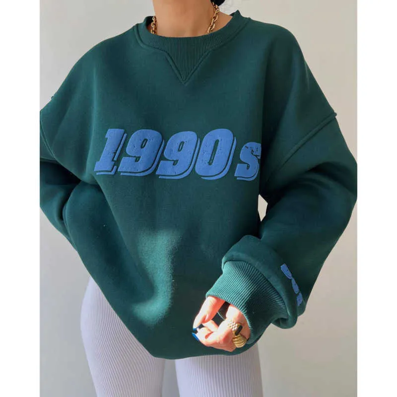 Loose And Comfortable Womens Embroidered Sweatshirts With Contrast Digital  Print And Shoulder Drop Street Style Sweatshirts 2x From Clothing015,  $16.09