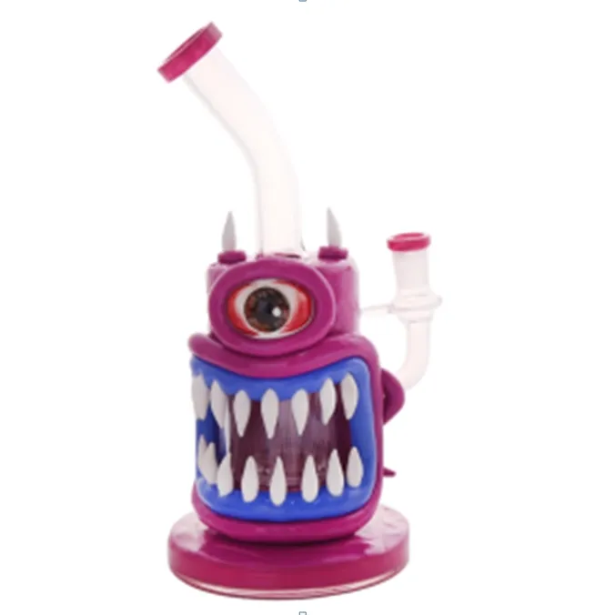 Glass Dab Rigs Narghilè Bong unici Tubi dell'acqua in stile Halloween Soffione doccia