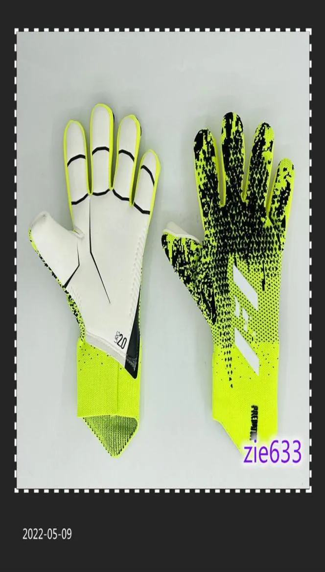 2022 Goalkeeper Gloves Finger Protection Professional Men Football