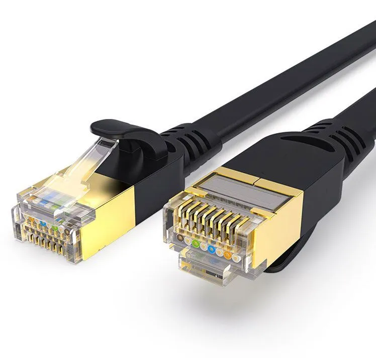 Cable Ethernet 10 metros, Cable de red Cat 6 10m Cable Internet Alta  Velocidad Gigabit Cable LAN Largo Cable RJ45 Blanco Cable de Conexión Plano