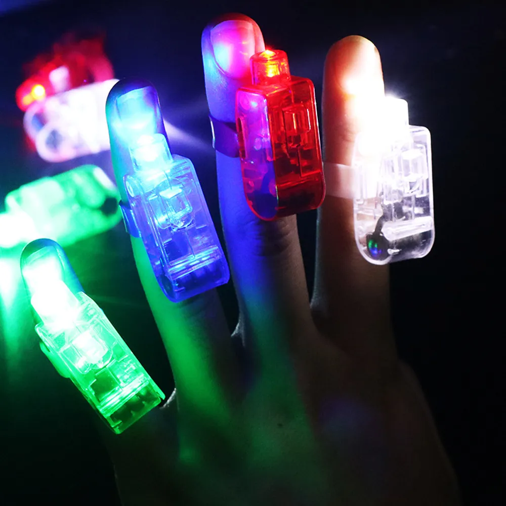 Buy infactory NC-8077 Finger Ring Colourful LED Finger Lights in Set of 5 ( Finger Light) Red/White/Blue/Green/RGB Online at desertcartBolivia