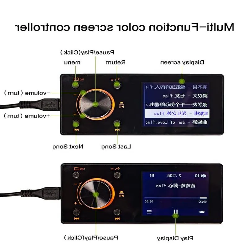 LED 원격 컨트롤러 DSP 이퀄라이저 정밀 앱 튜닝 WCOFA와 함께 자동차 디지털 신호 프로세서 FRESHIPPING USB 및 BLUETOOTH 디스플레이