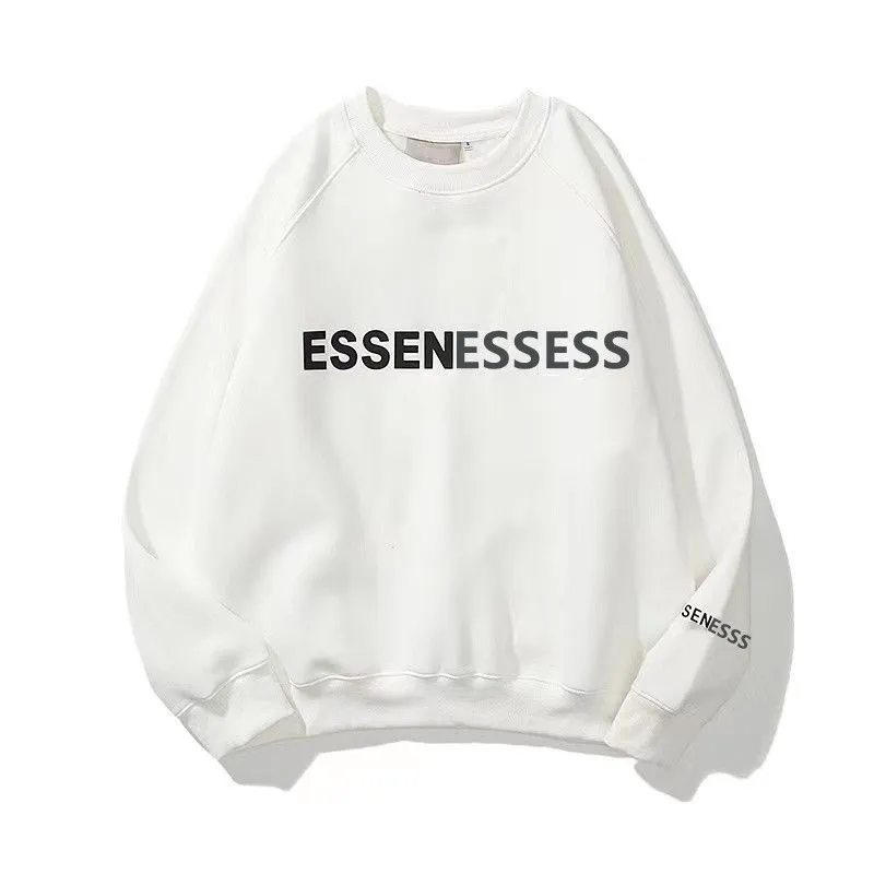 White Hoodie White Essentials Fog Sweater Premium Pullover Hoodie