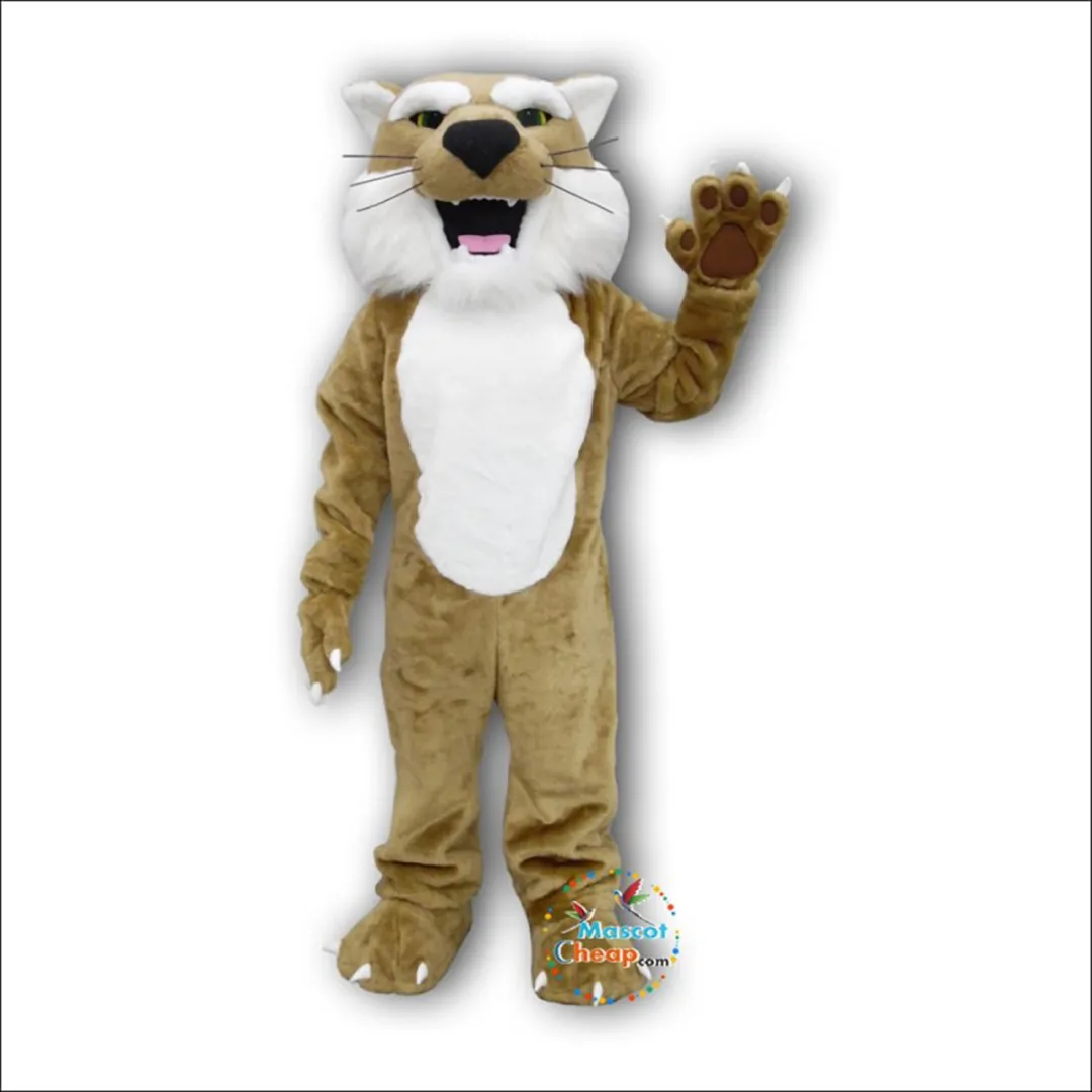 2024 Halloween College Fierce Bobcat Costume della mascotte Coniglietto di Pasqua Costume in peluche costume a tema vestito operato Pubblicità Costume per festa di compleanno