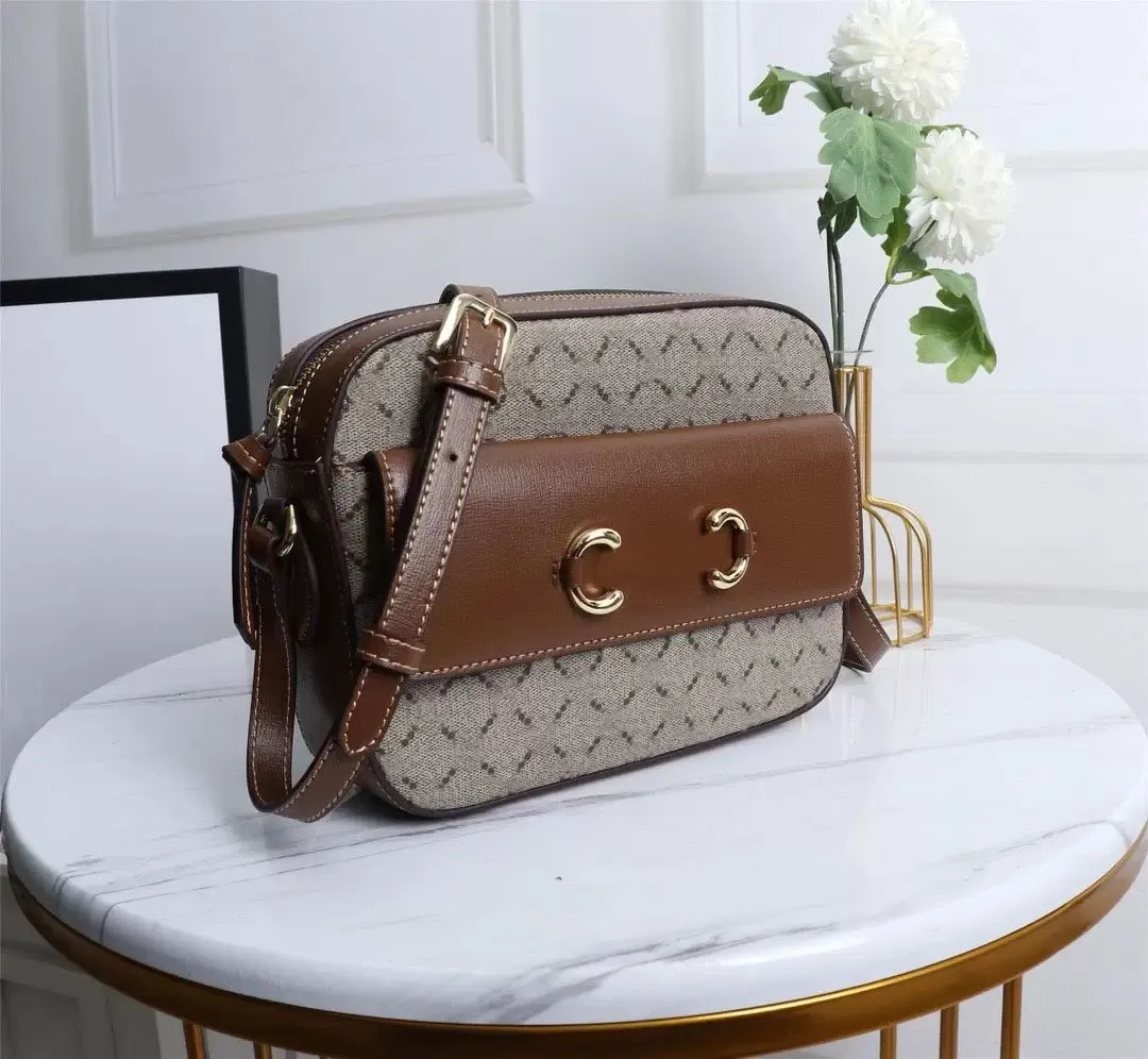 Italia Designer Donna Borse Horsebit Moda Borse a tracolla stile classico Epilogue Pochette in pelle Crossbody Borse messaggio ufficio Marrone 2023