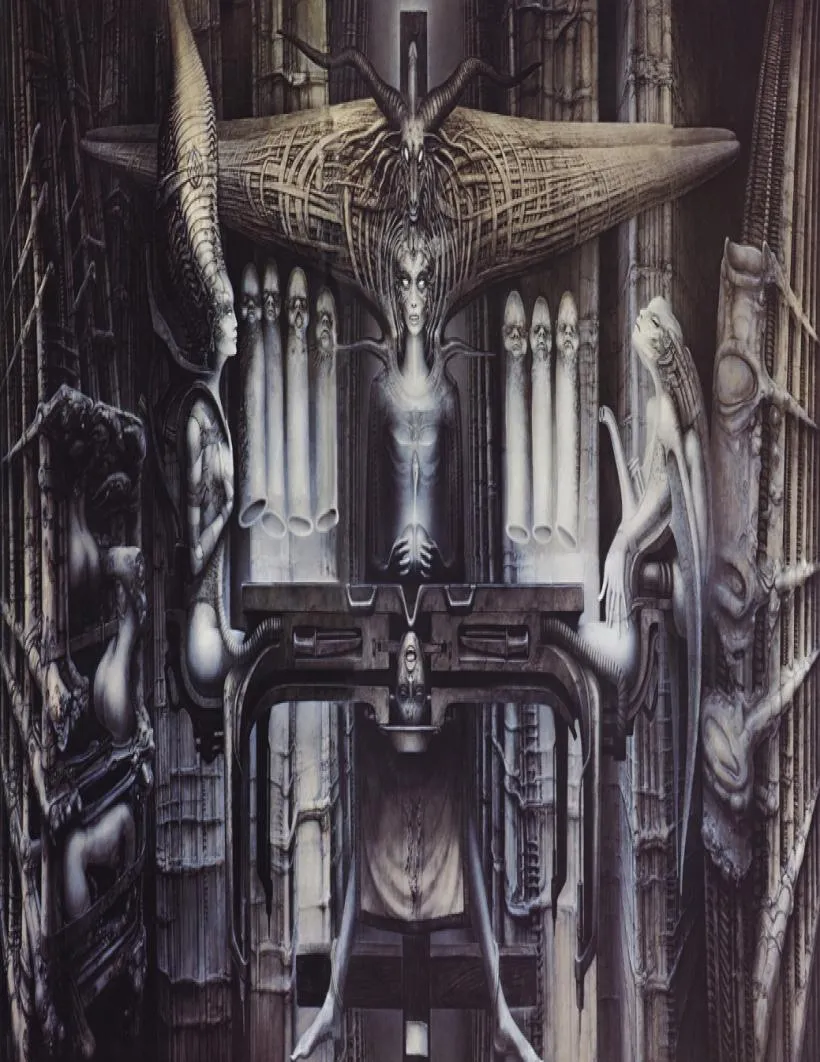 Pôster artístico Hr Giger Li II Pôster em tecido 40quot x 24quotDecor066661129