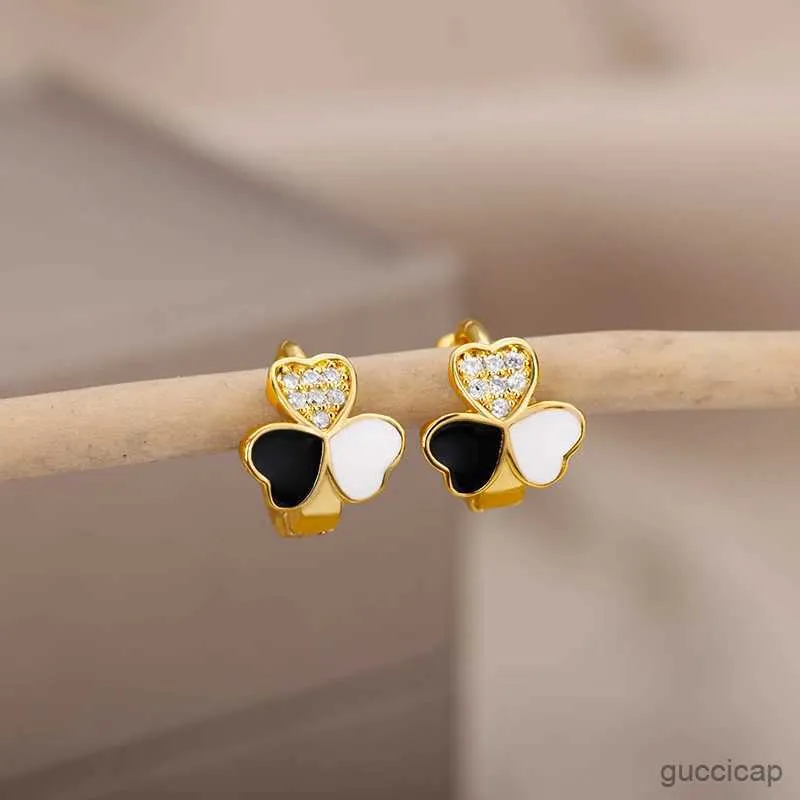 14k Yellow Gold Diamond Heart Shaped Stud Earrings 0.47 ctw