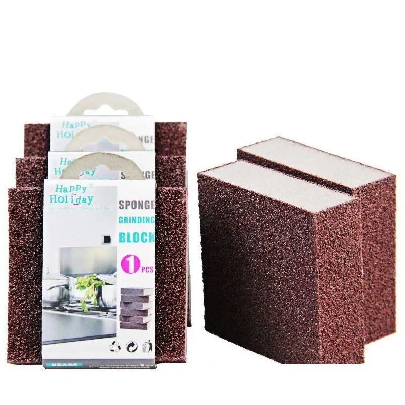 Sponzen Schuursponsjes Magische Spons Nano Gum Roestborstel Schotel Potten Schoonmaken Emery Ontkalken Clean Rub Potten Keukengereedschap Gadgets Acc Dh3Aa