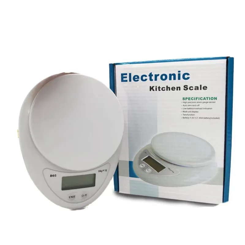 Bilancia Da Cucina Digitale Precision Pro 5kg - Acciaio, Funzione Tara, Display LCD