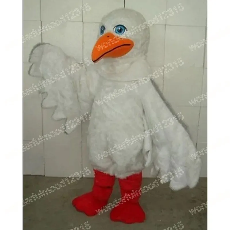 Performance White Eagle Mascot Costumes Cartoon Carnival Hallowen Gifts Unisex Fancy Games Outfit Holiday Outdoor Advertising Outfit Suit