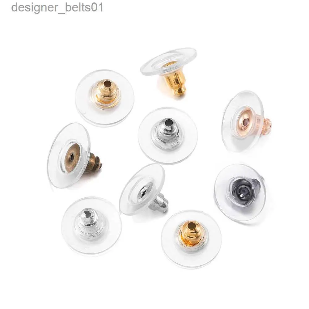 Stud 100-200pcs Rubber Earring Backs Stopper Earnuts Stud Earring Back Supplies For Jewelry DIY Jewelry Findings Making AccessoriesL231117