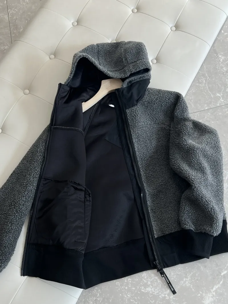 Canda Goose Jaquetas Com Capuz Engrossado Jaqueta De Lã De Cordeiro Casaco Tech Fleece Fur Designer Com Capuz Designer Canadense Ganso Canadá Gansos Cristalizados 318