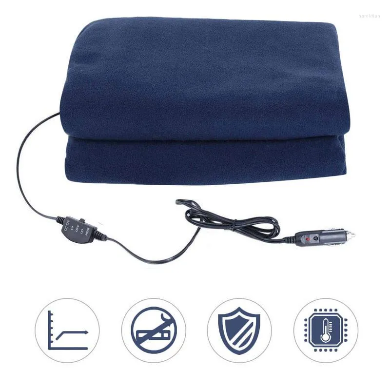 Accessori interni Coperta riscaldante per auto Forniture adatte per viaggi 12v a basse temperature con controllo della posizione a 3 livelli