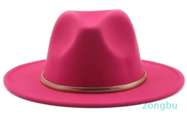 Chapéus de aba larga Chapéus de balde Grama verde fundo raso chapéu fedora de aba larga panamá chapéu de feltro masculino