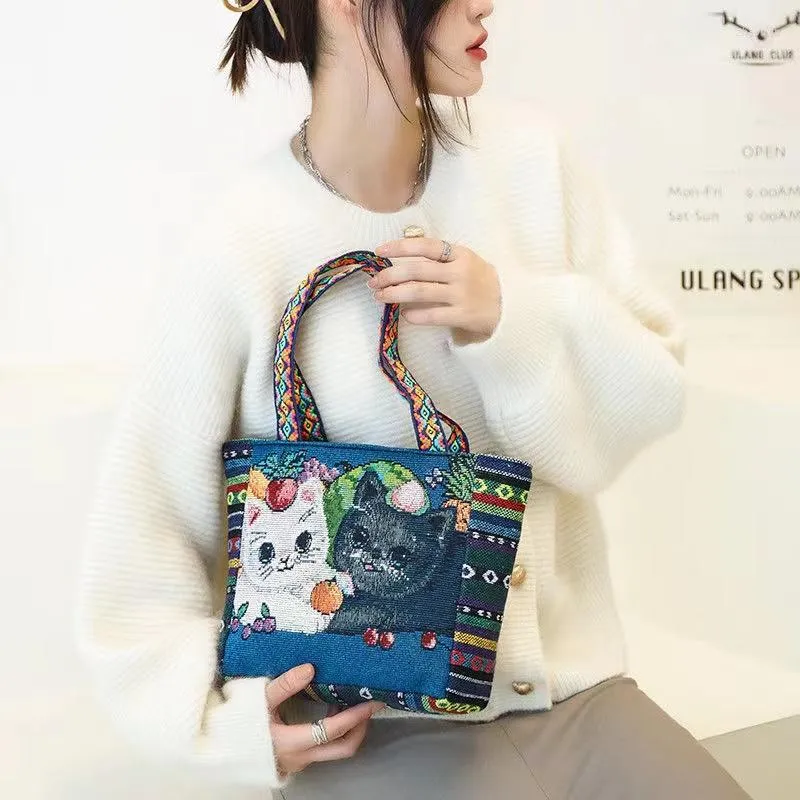 Evening Bags Fashion National Women' Handbag! Nice Embroidered Lady Trend Handbag Tote Bag Carry