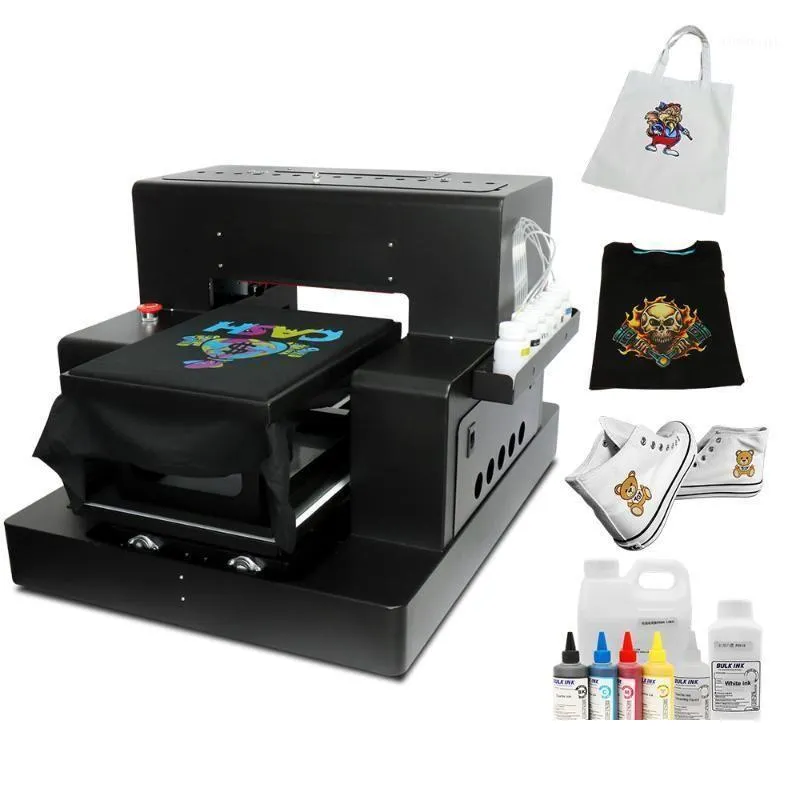 Printers Automatische A3 Dtg-printer Flatbed T-shirt drukmachine met textielinkt voor canvas tas Schoen Hoodie Direct naar kledingstuk afdrukken Dhgz0