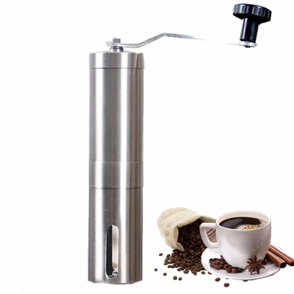 Manual Coffee Grinders Manual Coffee Grinder Hand Steel Ceramics Core Coffee Grinding Hand Mill Cafe Burr Mill Grinder Ceramic Corn Coffee Machine 230417