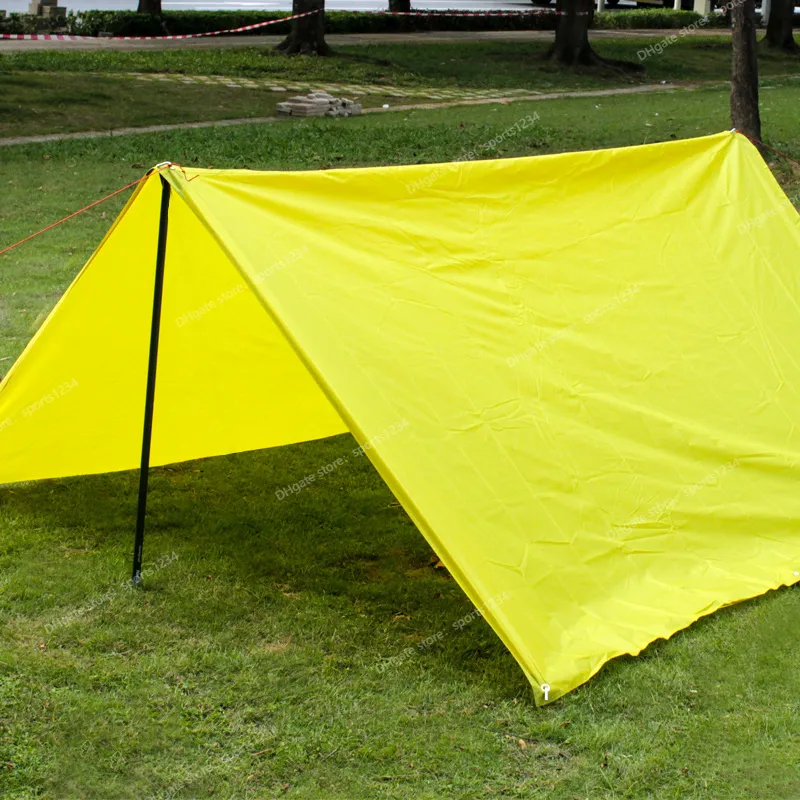 Ultralight güneş barınağı kamp mat plaj çadır pergola tente gölgelik 5 renk 190t tafta muşamba su geçirmez kamp güneş ışığı çadırları barınaklarsun barınak plaj güneş