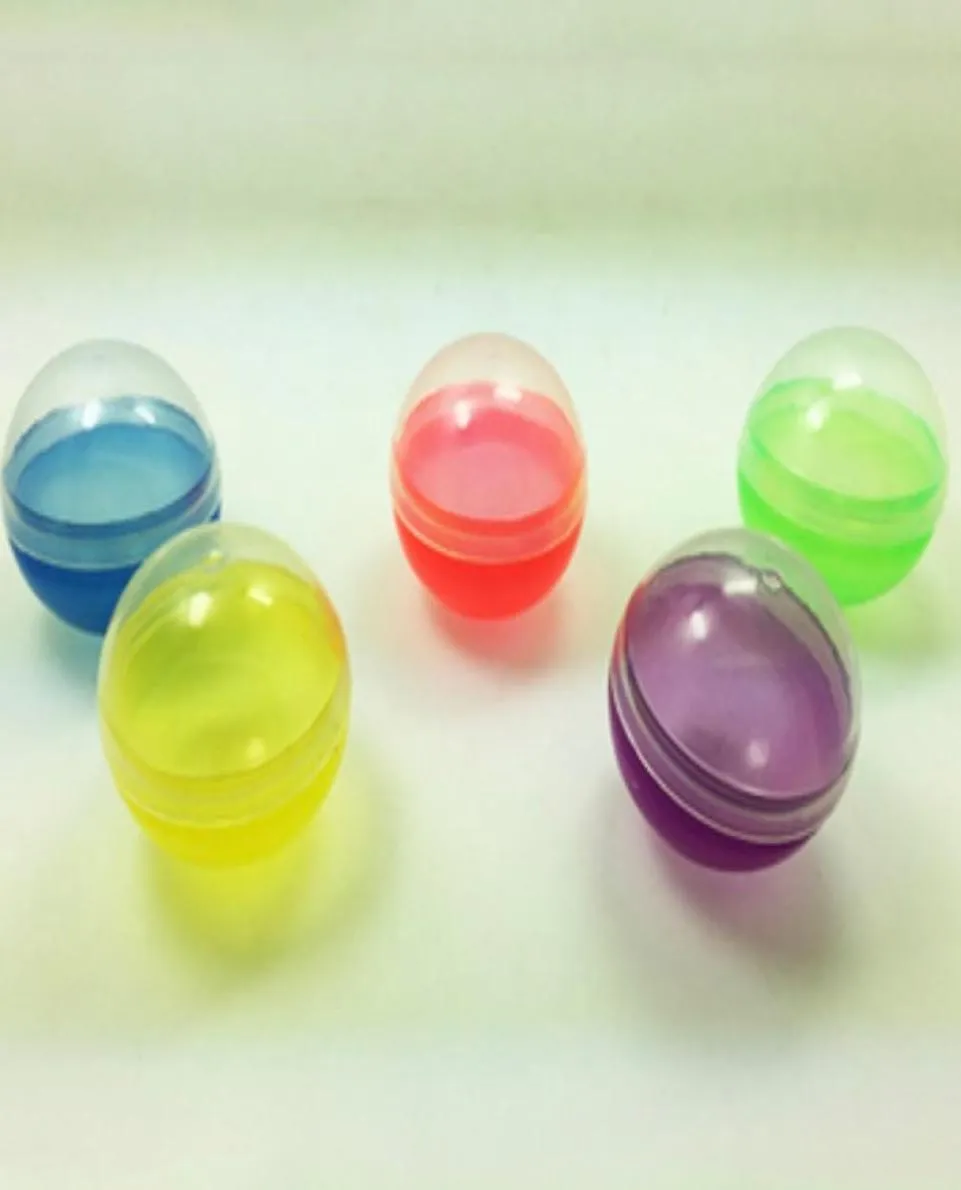 100pcs d50mm空のプラスチックおもちゃカプセル卵シェルボール自動販売機Colourfull6560614
