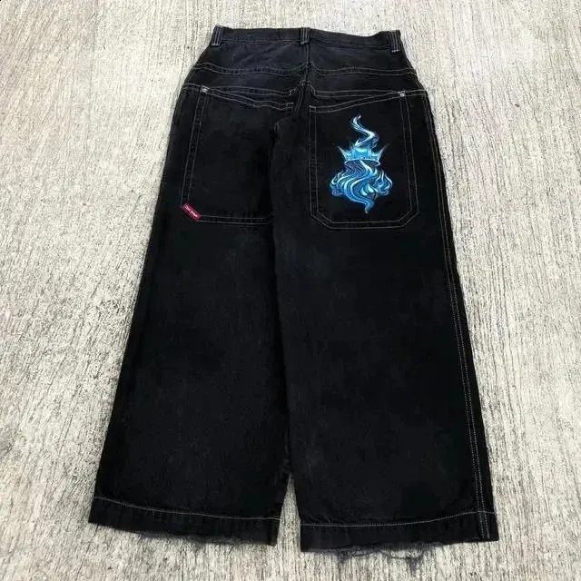 JNCO メンズ ジーンズ レトロ Y2K バギーデニムパンツ ハイウエスト