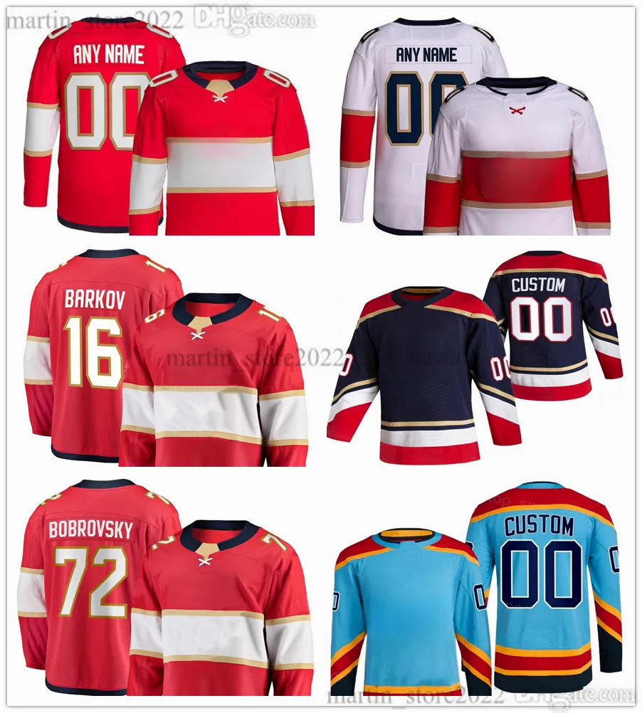 Cucite 2023/24 Maglie di hockey 16 Aleksander Barkov 72 Sergei Bobrovsky 19 Matthew Tkachuk 23 Arter Verhaeghe 94 Ryan Lomberg 21 Nick Cousins ​​42 Gustav Forsling