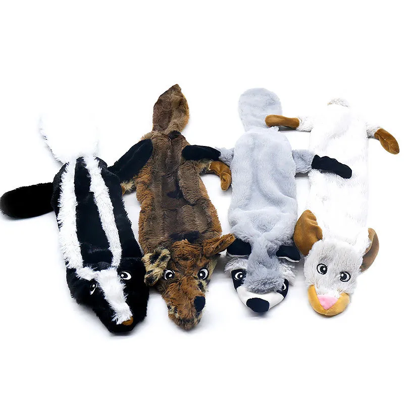 Best Pet Supplies Jouets pour chiens grinçants sans peluches avec tissu doux et durable pour petits, moyens et grands animaux de compagnie, pas de rembourrage pour jouer à l'intérieur