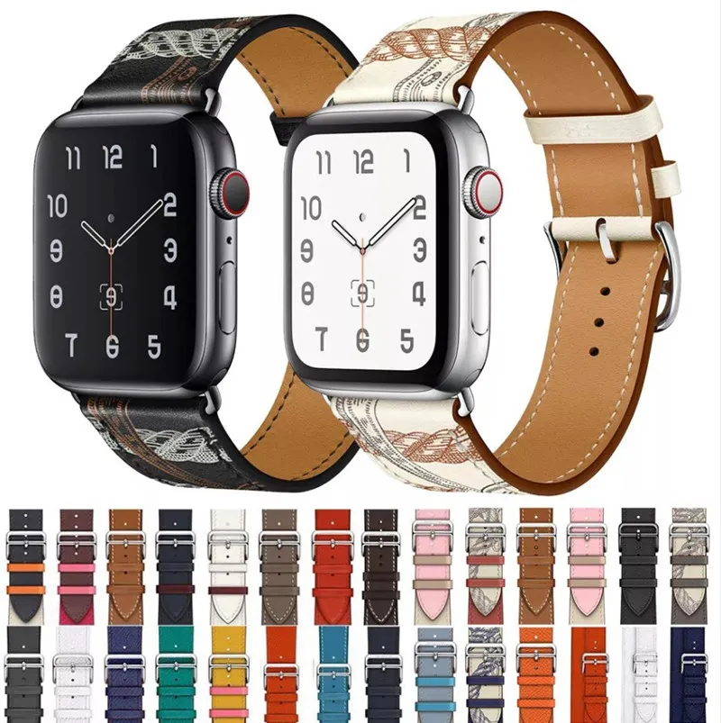 Modische Lederschlaufe für Apple Watch Band 42 mm Serie SE 2 3 4 für iwatch Ultra 8 7 6 5 44 mm Armband 38 mm Armband Ersatz 40 mm 41 45 mm 49 mm Armbandzubehör