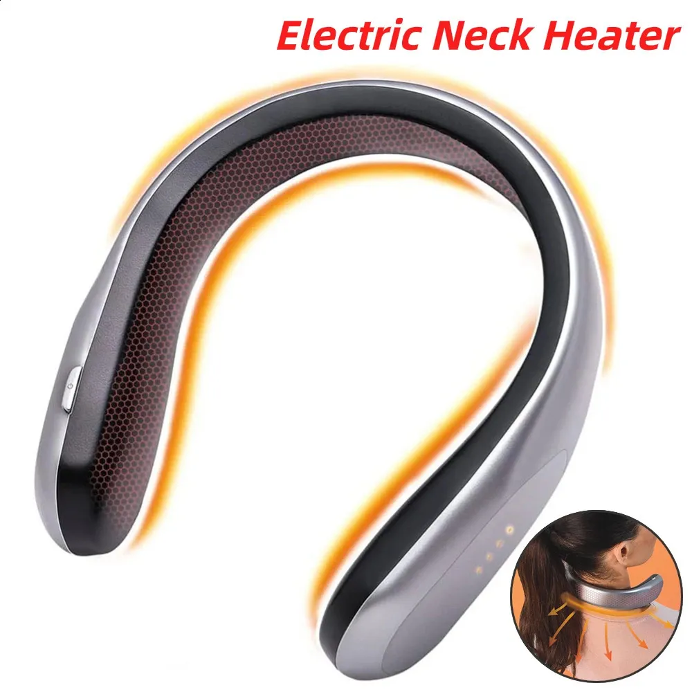 Koc elektryczny do noszenia grzejnika szyi USB ładowna bezprzewodowa osobisty kobiety mężczyźni mężczyźni zimowe opaski na szyję ciepły wentylator 231116