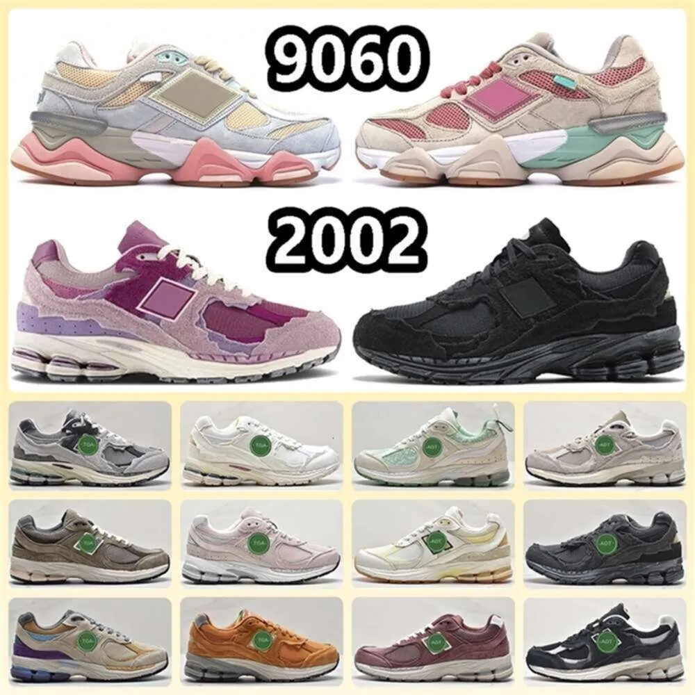 B2002R 2002r Tênis de corrida Pacote de proteção 9060 Joe Freshgoods Penny Cookie Rosa Chá de bebê Azul Mar Sal Tijolos Madeira Estanho Fantasma Ao Ar Livre