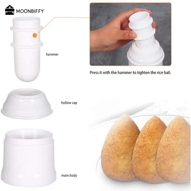 Kit Sushi Maker Fai Da Te | Stampo Per Palline Di Riso E Roll | Utensile Da Cucina In PP Giallo