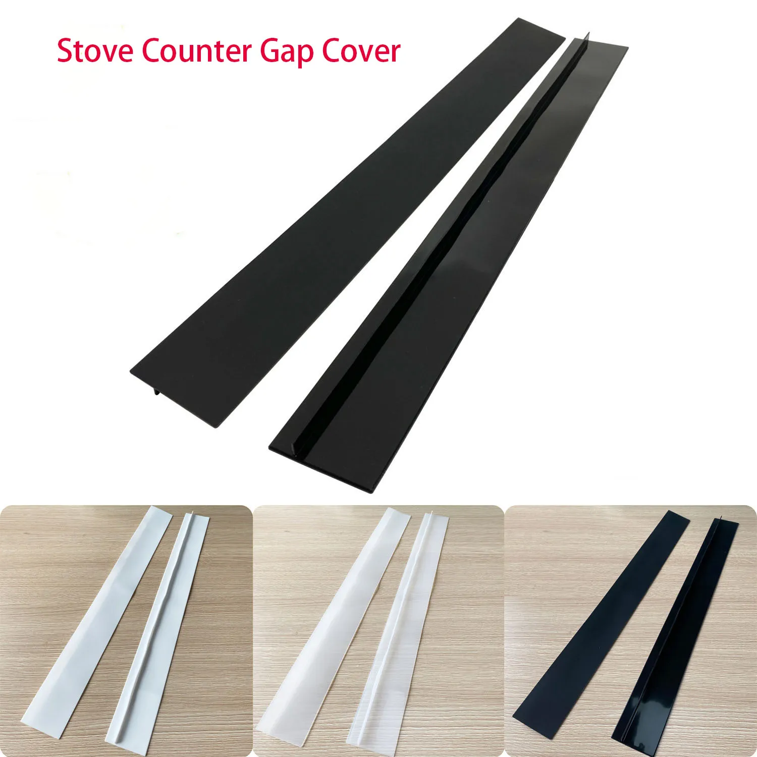 Kitchen Stove Counter Gap Cover Silicone Gap Cover with Gap Filler Used for Protect Gap Filler Sealing Spills in Kitchen Counter 21 Inches NEW